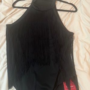 NWT fringe bodysuit
